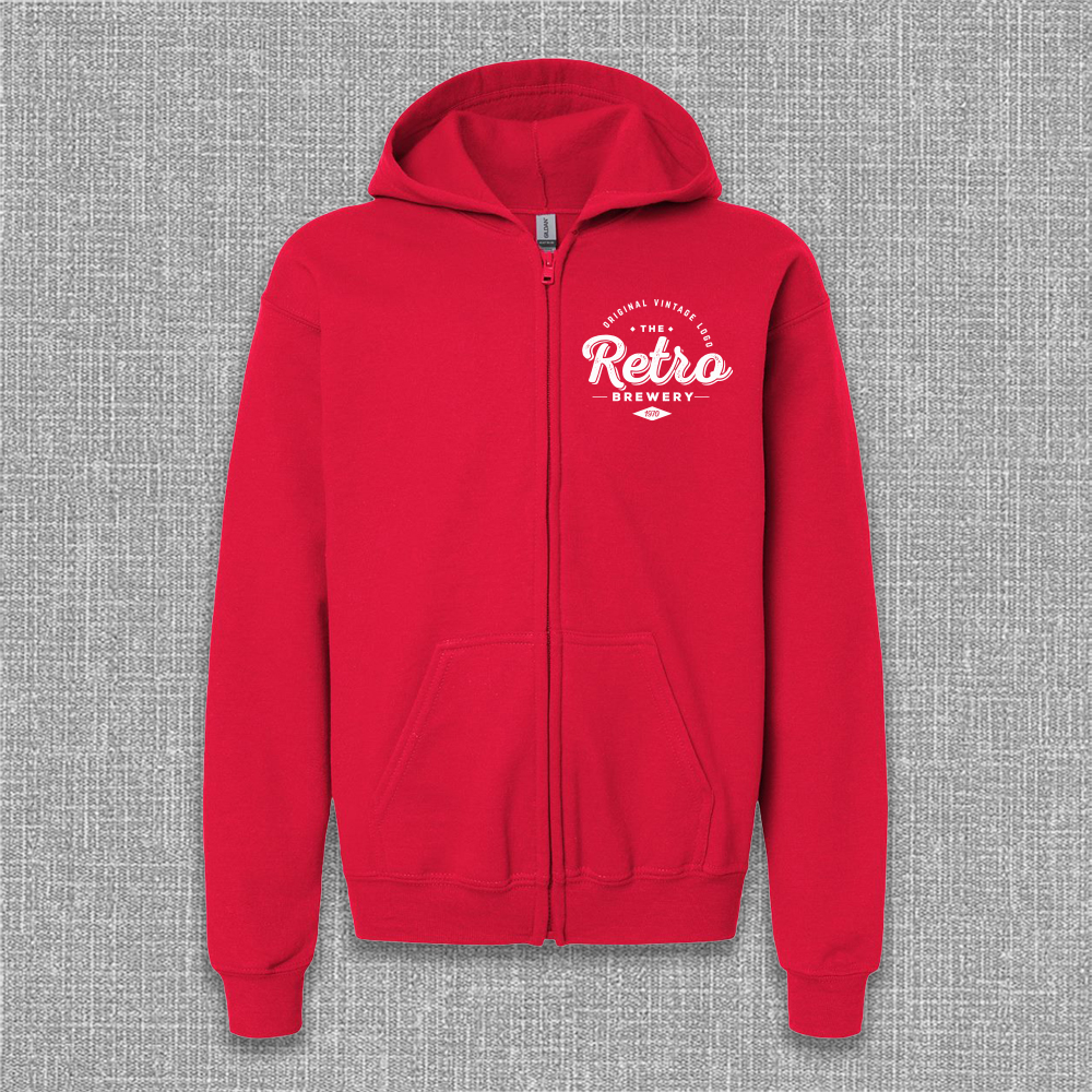 Youth Heavy Blend Full-Zip Hooded Sweatshirt - 18600B