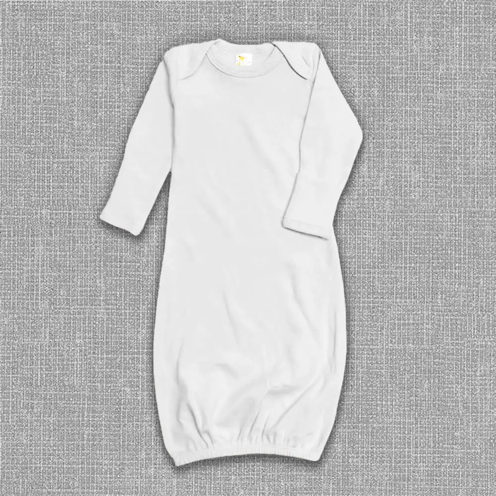 Baby Nightgown With Fold Over Mittens